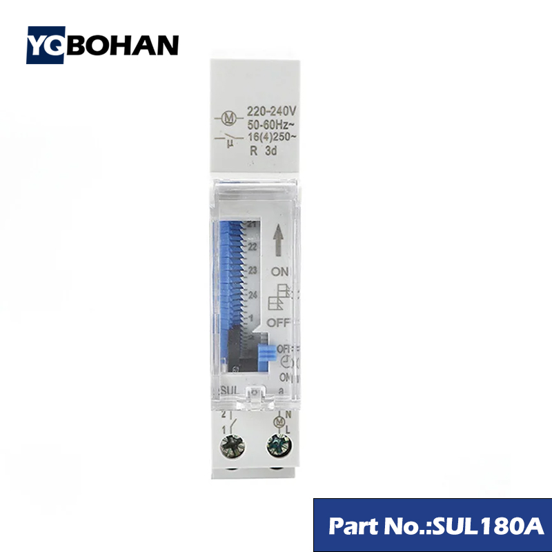Din Rail Circuit Breaker - SUL180A Timer Mechanical Analog Time Switch
