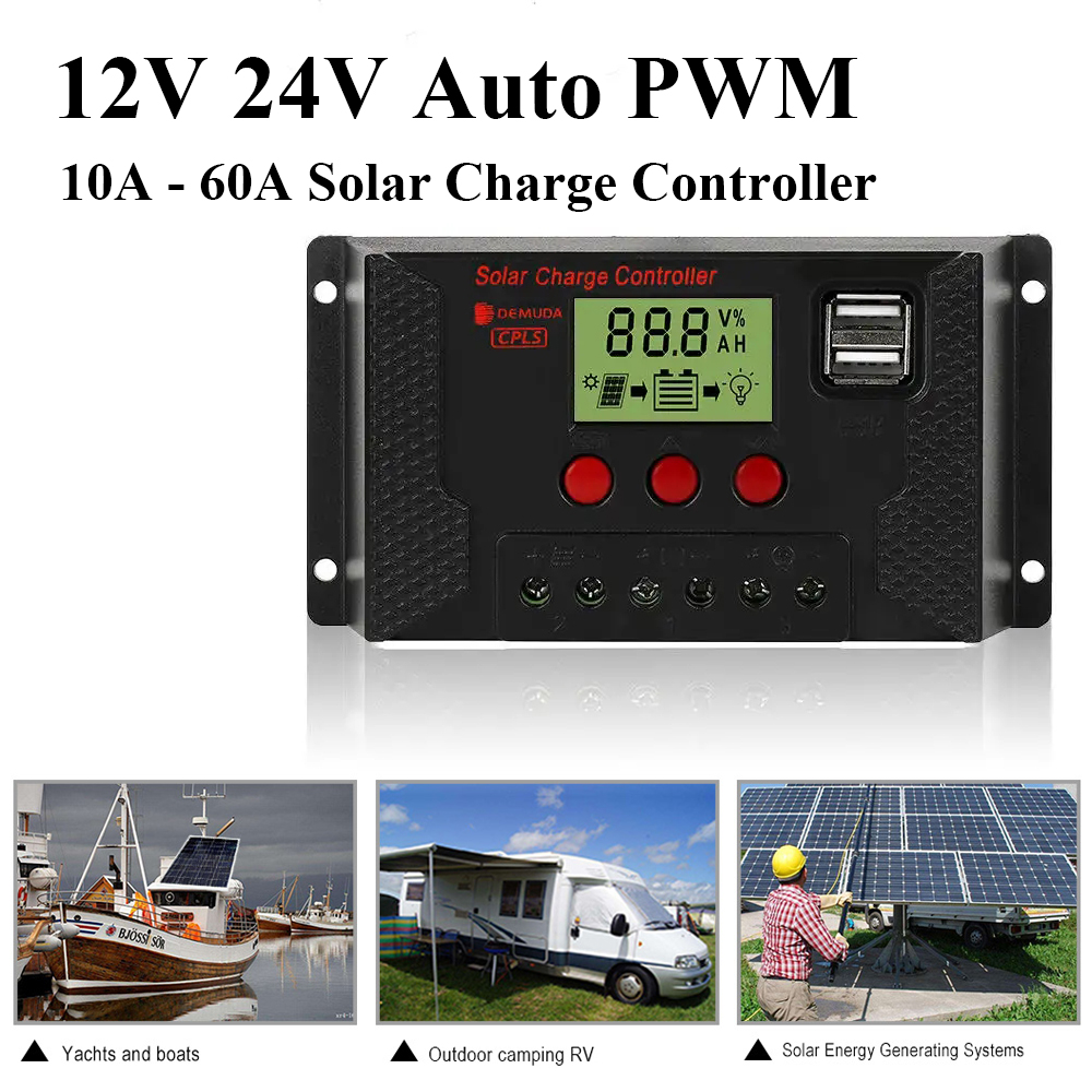 Pwm Charge Controller - Solar Charge Controller 12V 24V Auto.PWM