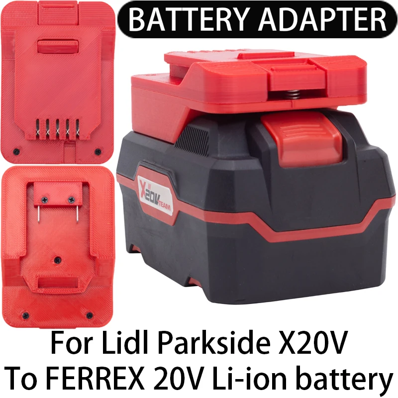 Agm Deep Cycle Battery - Adapter/Converter For Aldi FERREX 20V Li-ion