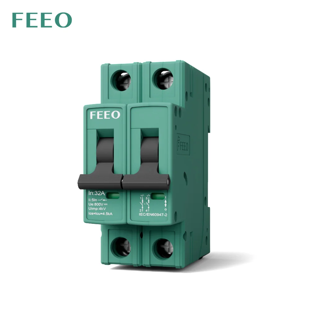 Din Rail Circuit Breaker - FEEO New FPV-63 2P DC Breaker