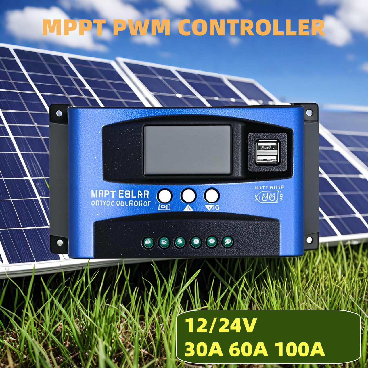 Pwm Charge Controller - MPPT PWM 12V 24V Solar Charge