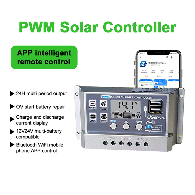 12V/24V 10A/20A/30A/40A/50A Hi - Pwm Charge Controller ulasan dan harga
