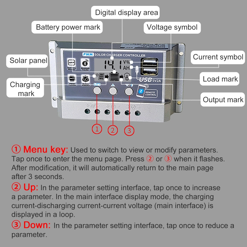 12V/24V 10A/20A/30A/40A/50A Hi - Pwm Charge Controller ulasan dan harga