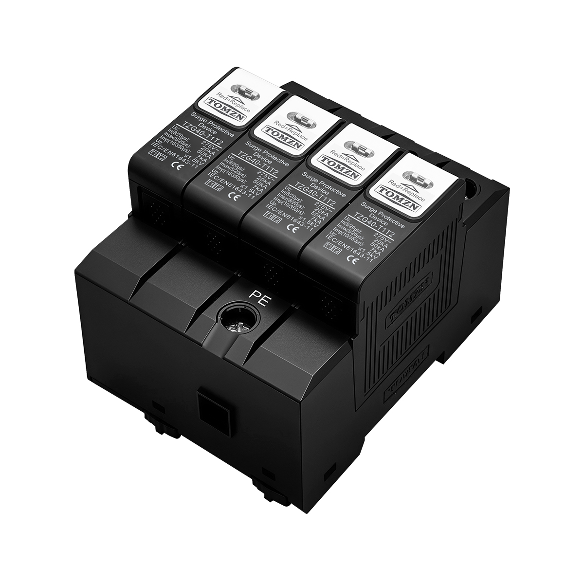 NEW Type T1 T2 2IN1 AC SPD Sur - Din Rail Circuit Breaker ulasan dan harga