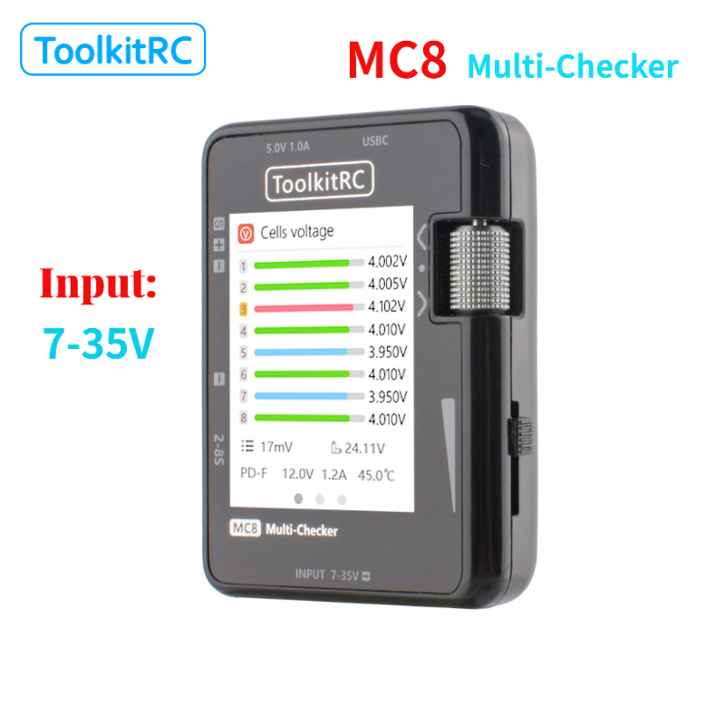 ToolkitRC MC8 Mini Cell 32-Bit - Pwm Charge Controller ulasan dan harga