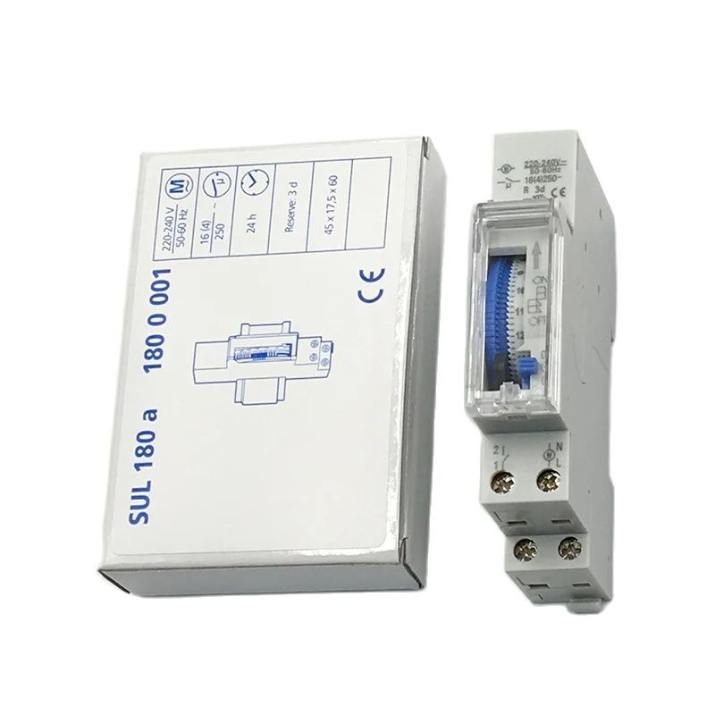 SUL180A Timer Mechanical Analo - Din Rail Circuit Breaker ulasan dan harga