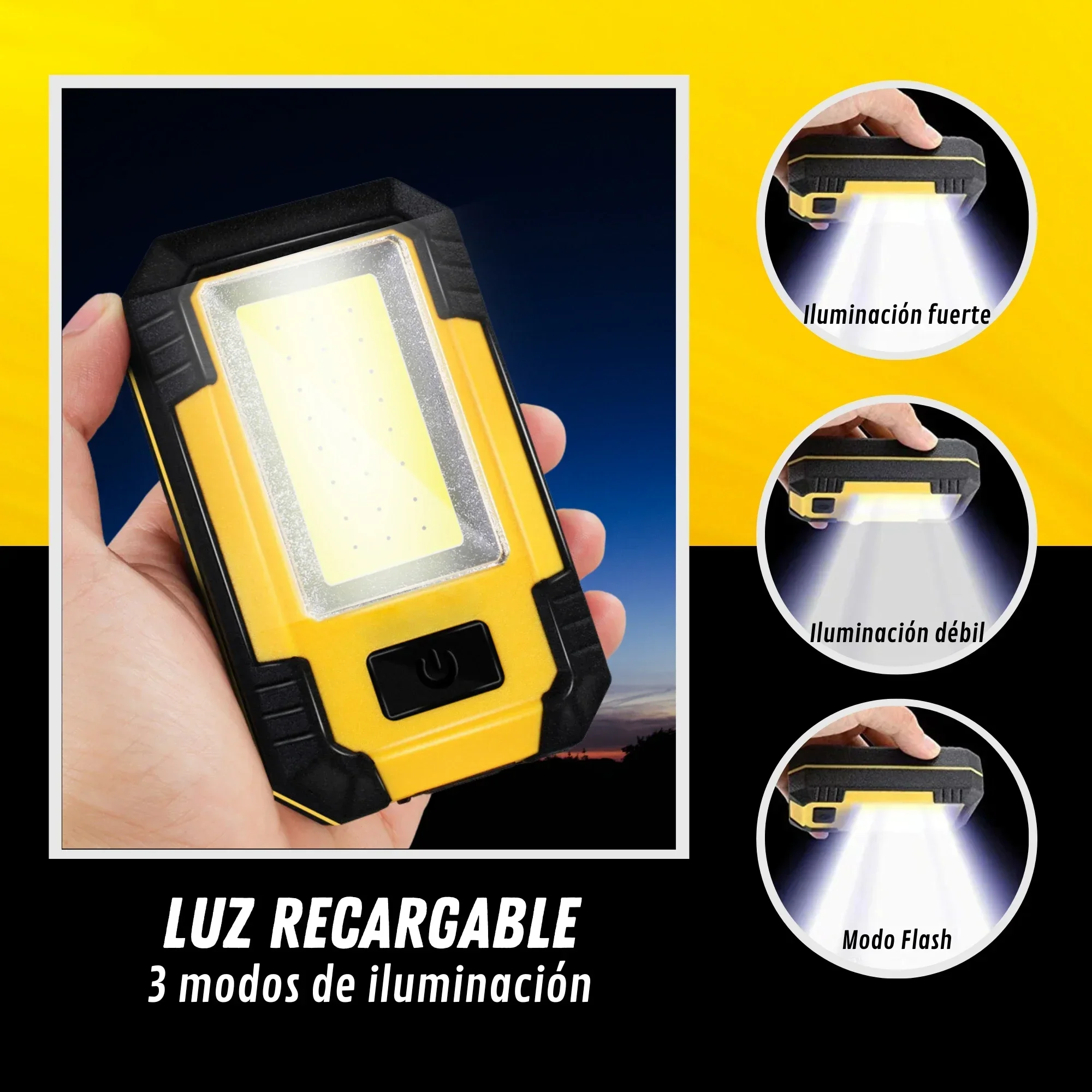 4000MaH Rechargeable Work Ligh - Renewable Energy Sources ulasan dan harga