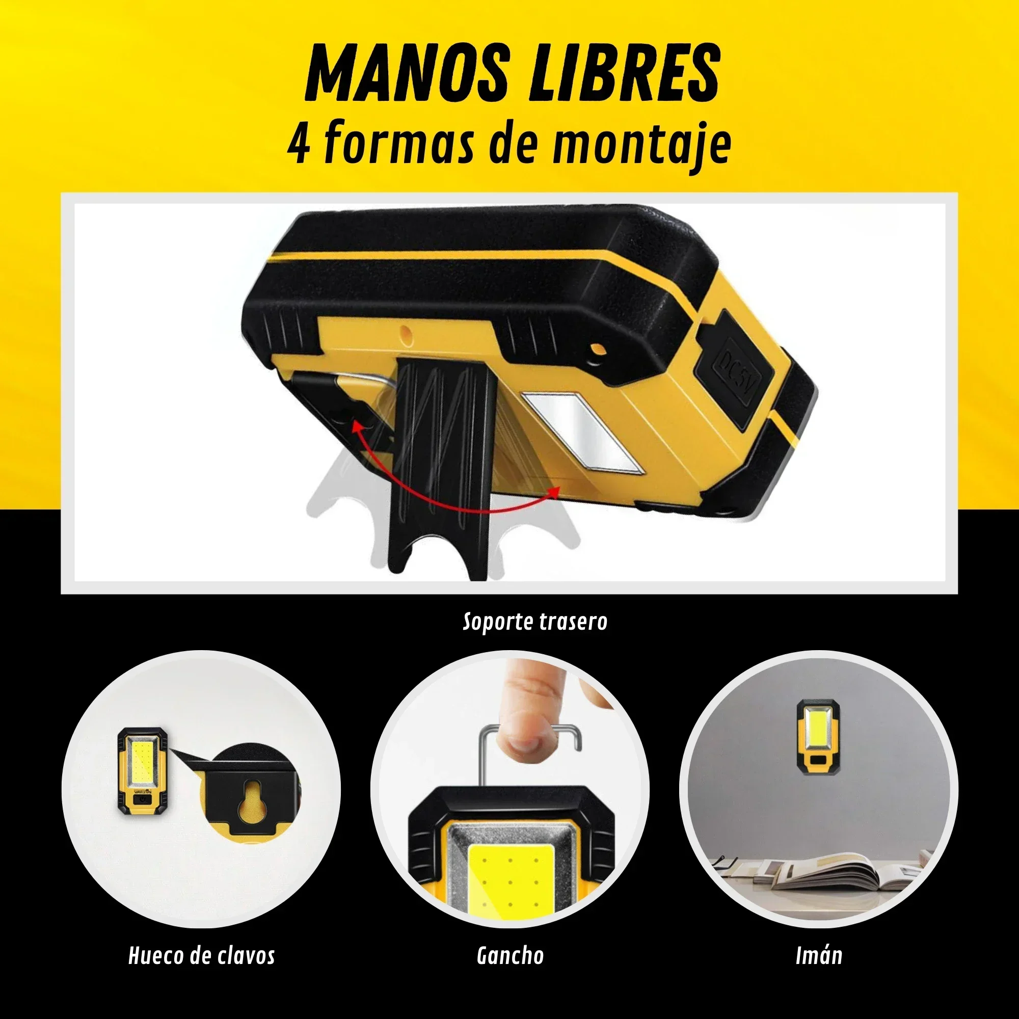 4000MaH Rechargeable Work Ligh - Renewable Energy Sources ulasan dan harga