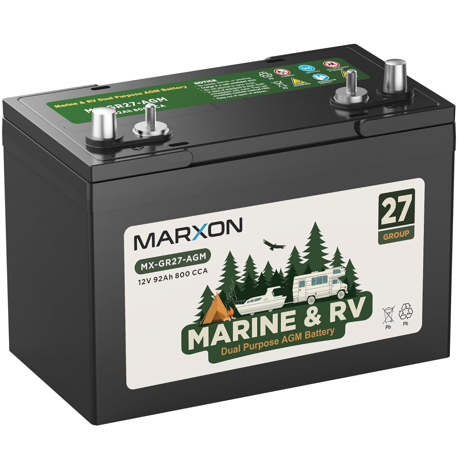 92Ah 800CCA AGM Marine Dual Pu - Agm Deep Cycle Battery ulasan dan harga