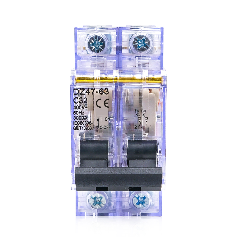 DZ47-63 Transparent Miniature  - Din Rail Circuit Breaker ulasan dan harga