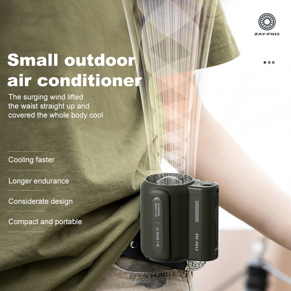 Mini Travel Wearable Waist Fan - Renewable Energy Sources ulasan dan harga