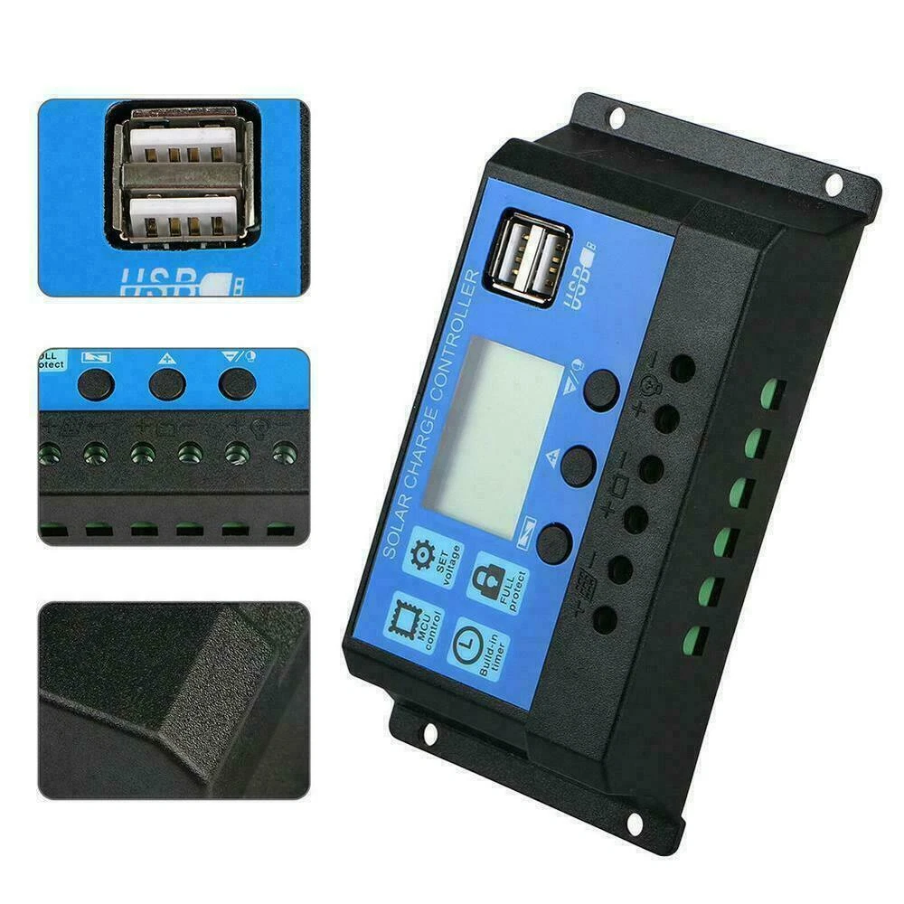 PWM 20A 12/24V Regulator Solar - Pwm Charge Controller ulasan dan harga