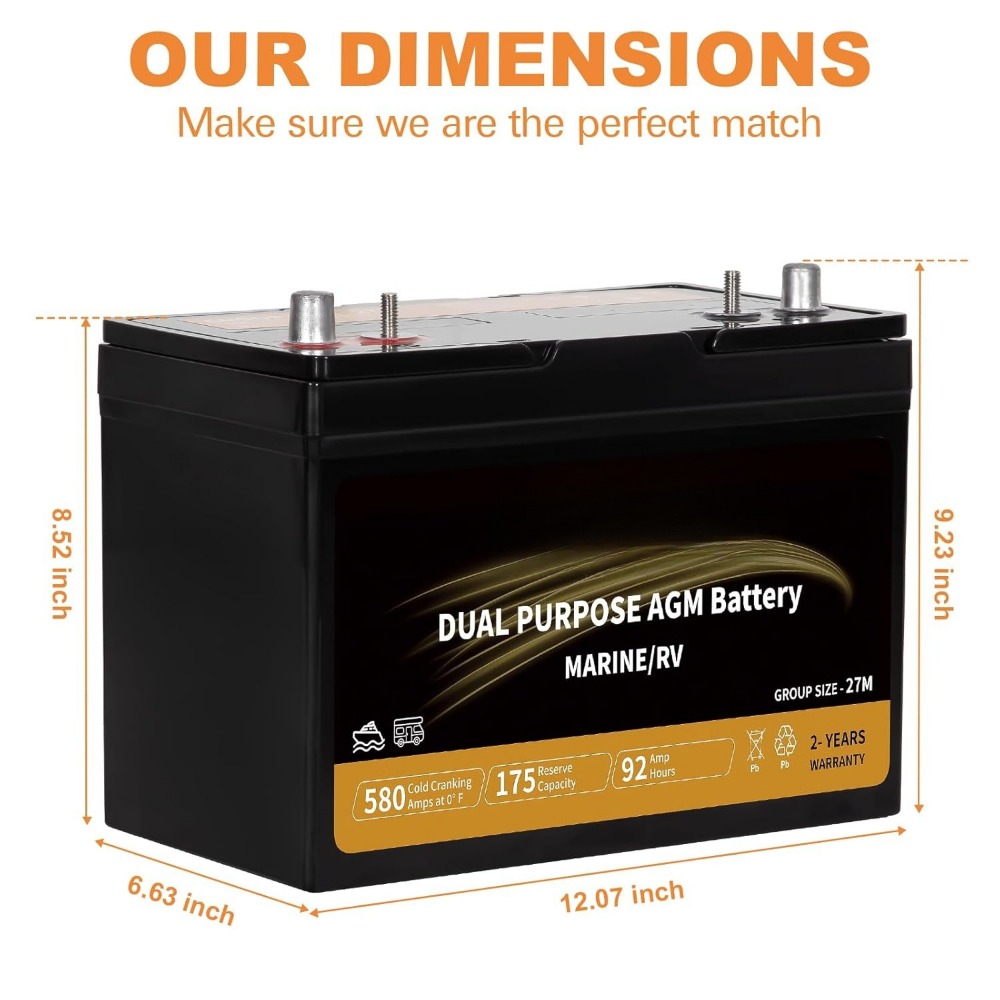 Dual Purpose AGM Battery BCI G - Agm Deep Cycle Battery ulasan dan harga