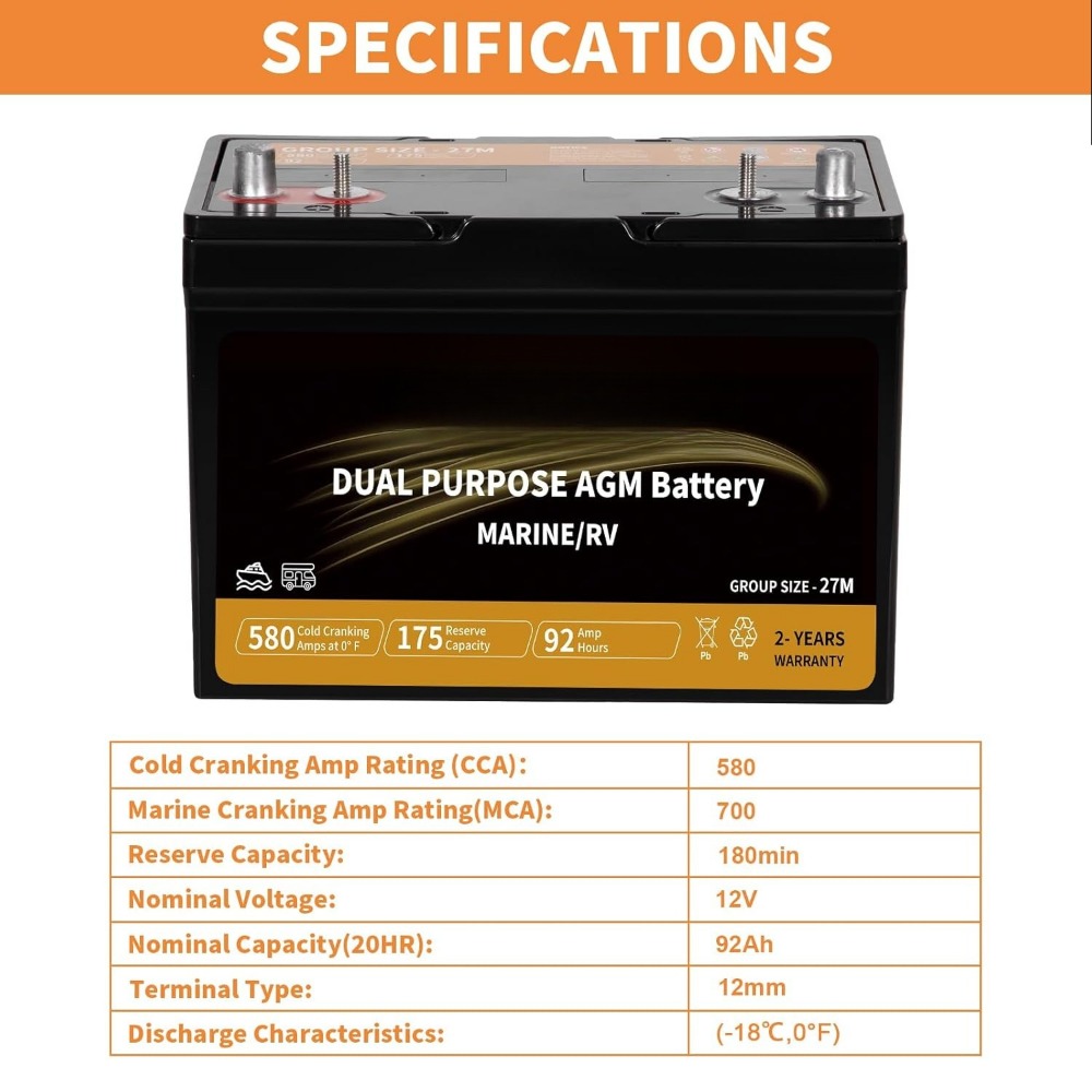 Dual Purpose AGM Battery BCI G - Agm Deep Cycle Battery ulasan dan harga