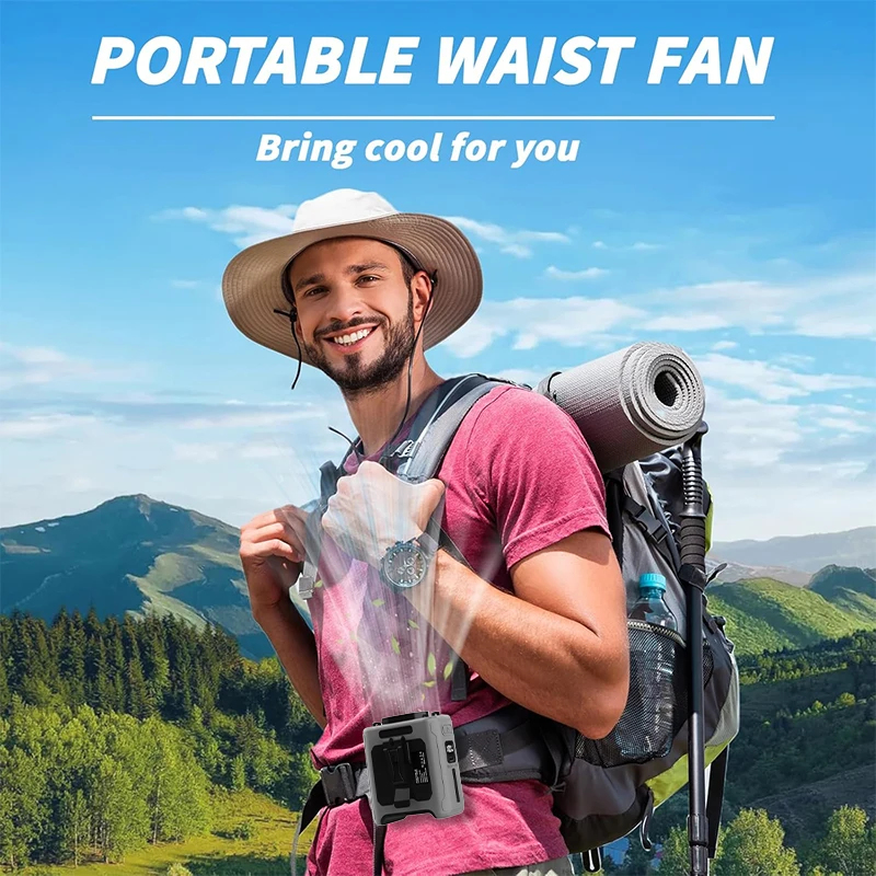 Waist Fan with Power Bank 5 Sp - Renewable Energy Sources ulasan dan harga