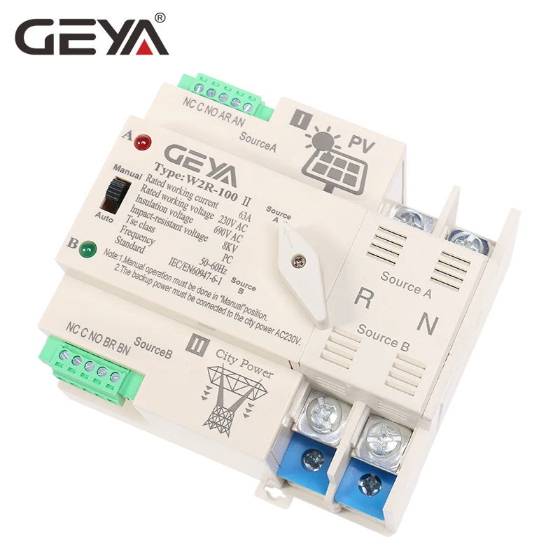 GEYA on-Grid Solar Power Autom - Din Rail Circuit Breaker ulasan dan harga