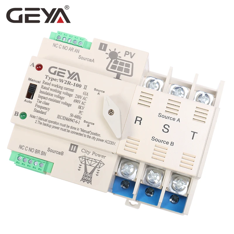 GEYA on-Grid Solar Power Autom - Din Rail Circuit Breaker ulasan dan harga