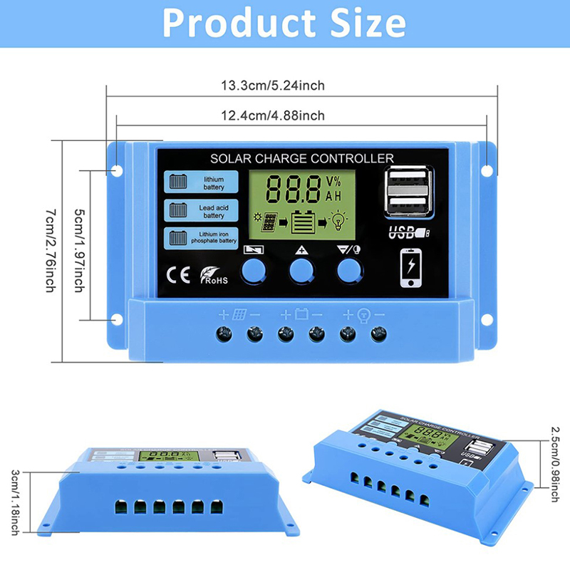 12V/24V 30A 20A 10A Solar Regu - Pwm Charge Controller ulasan dan harga