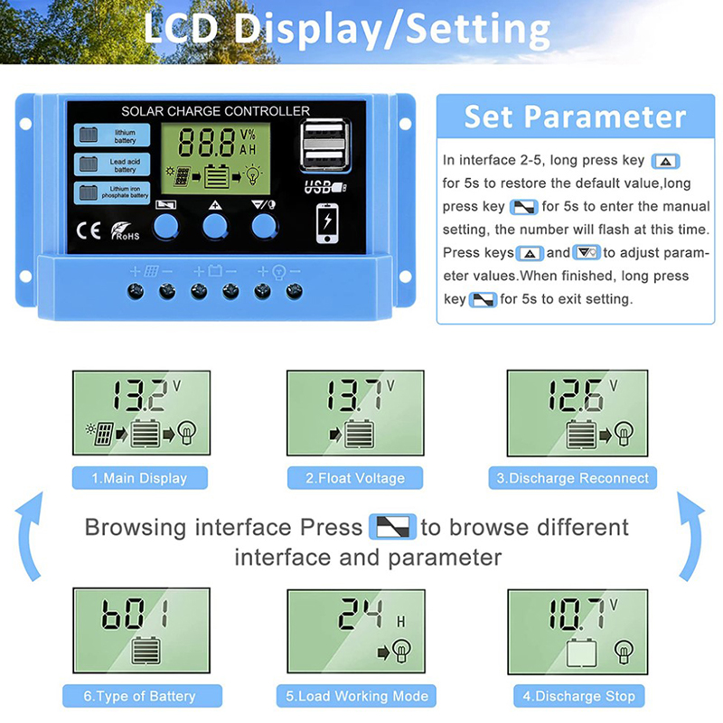 12V/24V 30A 20A 10A Solar Regu - Pwm Charge Controller ulasan dan harga