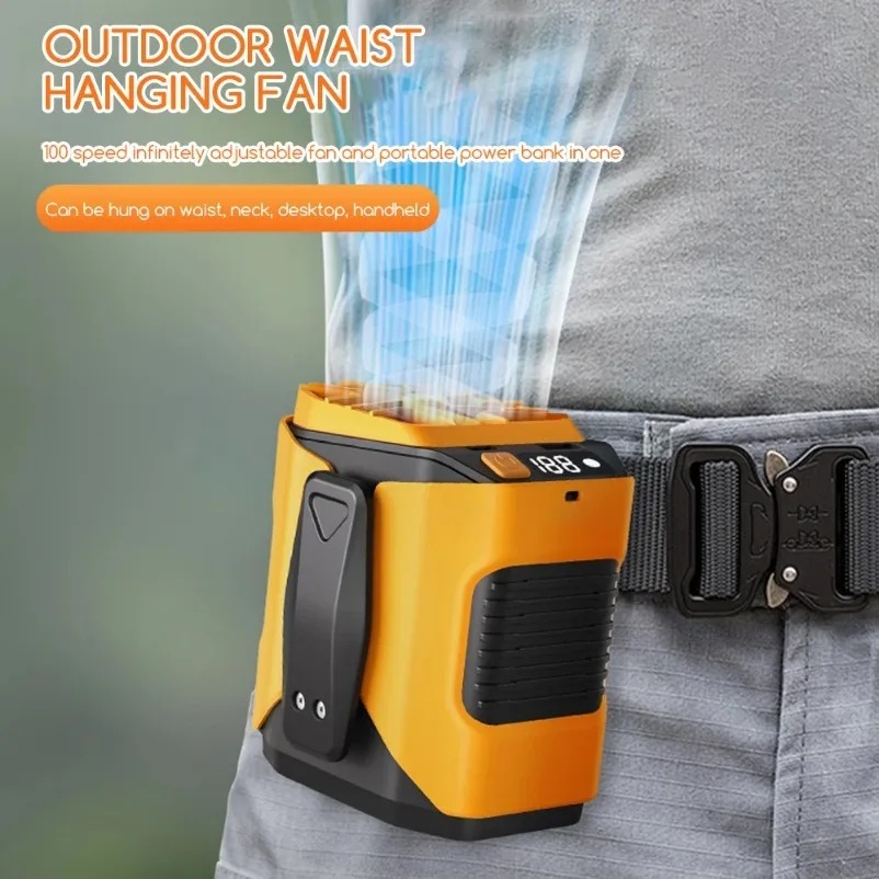 Rechargeable Waist Fan Portabl - Renewable Energy Sources ulasan dan harga