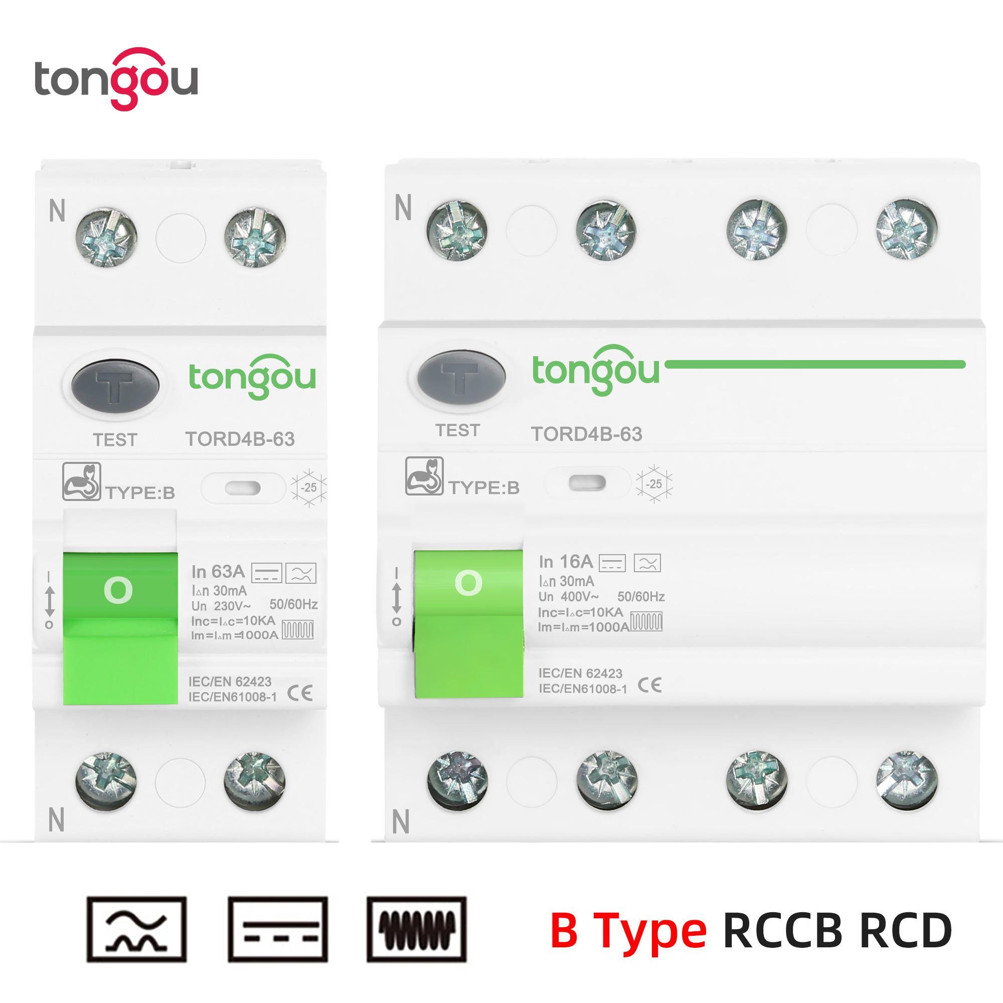 RCD RCCB Type B Earth Leakage  - Din Rail Circuit Breaker ulasan dan harga